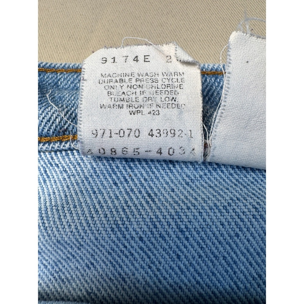 Vintage 92 Grunge‎ Levi's Silver Medal Jeans W40 Light Wash Straight Leg Skater - Picture 6 of 10
